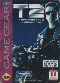 Terminator 2 Judgment Day Sega Game Gear US box art